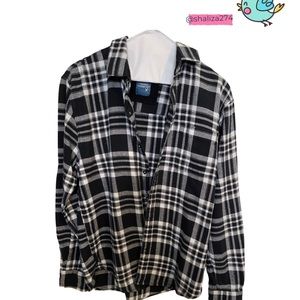 Mens plaid button down